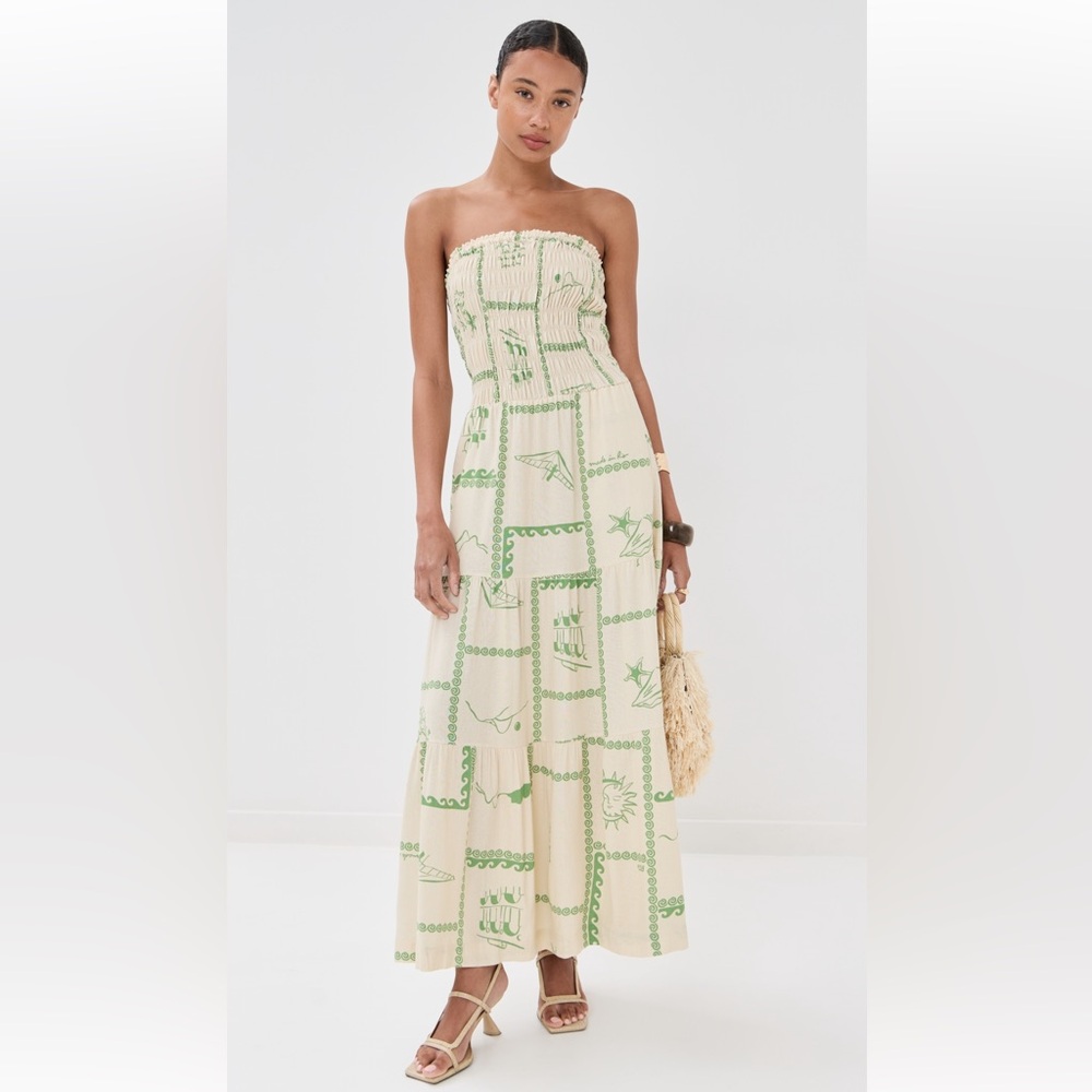 Dress To Rio Print Maxi Dress Size Small NWT